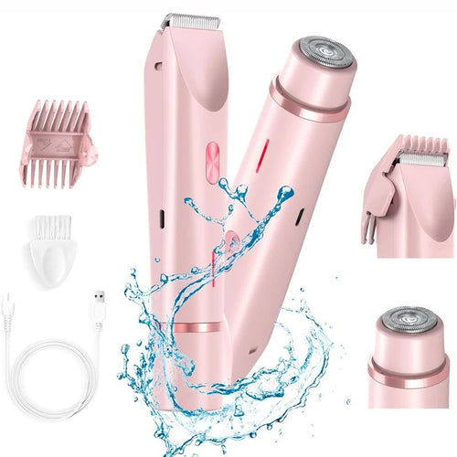 2-in-1 Electric Epilator for Face and Body - Cordless and Rechargeable