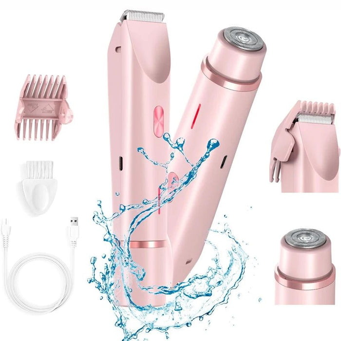 2-in-1 Electric Epilator for Face and Body - Cordless and Rechargeable