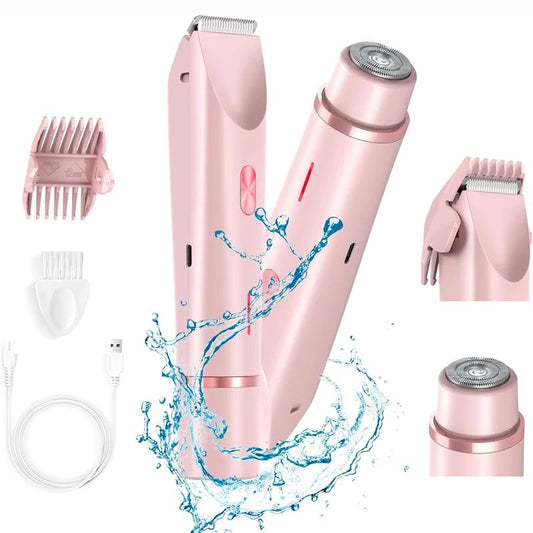 2-in-1 Electric Epilator for Face and Body - Cordless and Rechargeable